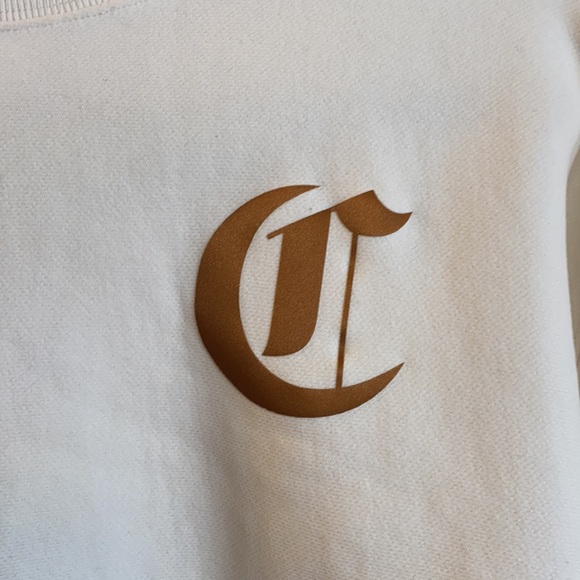 Champion Women's Reverse Weave Cropped Cut Off Crew Textile - Picture 5 of 10